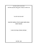 truyền thông về sức khỏe trên sóng phát thanh 