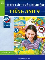 1000 câu trắc nghiệm tiếng anh 9