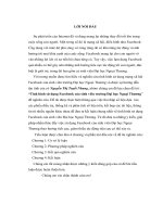 tiểu luận nguyên lý thống kê doanh nghiệp tình hình sử dụng facebook của sinh viên trường đại học ngoại thương 