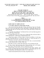 TÀI LIỆU TẬP HUẤN PHỤC VỤ FESTIVAL ĐỜN CA TÀI TỬ QUỐC GIA LẦN THỨ NHẤT - BẠC LIÊU 2014