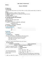 GIÁO ÁN CẢ NĂM ANH 8 CHƯƠNG TRÌNH MỚI CỰC HAY