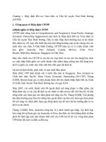 Tác động của hiệp định CPTPP đến xuất khẩu ngành dệt may của việt nam 