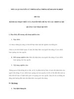 tiểu luận nguyên lý thống kê doanh nghiệp đánh giá nhận thức của người tiêu dùng về các chiến lược quảng cáo trao quyền 