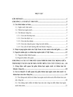 tiểu luận tài chính công ảnh hưởng của thâm hụt ngân sách nhà nước đến cán cân thanh toán của việt nam 