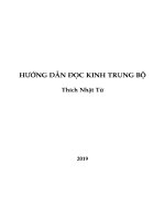 HƯỚNG DẪN ĐỌC KINH TRUNG BỘ. Thích Nhật Từ