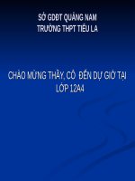 Bài giảng Hình học 10 – Ôn tập Phương trình đường thẳng, phương trình mặt phẳng
