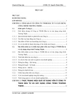 Chuyên đề thực tập - Đánh giá thực trạng và giải pháp hiệu quả sử dụng vốn ở Công ty TNHH đầu tư và xây dựng công trình Trường Thịnh