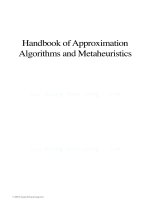 handbook of approximation algorithms and metaheuristics gonzalez 2007 05 15 Cấu trúc dữ liệu và giải thuật
