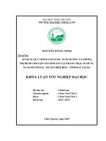 Áp dụng quy trình chăm sóc nuôi dưỡng và phòng, trị bệnh cho lợn nái sinh sản tại trang trại an hưng xã danh thắng   huyện hiệp hòa   tỉnh bắc giang​ 