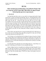 Khảo sát đánh giá của khách hàng về sản phẩm Dr.Thanh ở khu vực trung tâm Tp.HCM năm 2008 2009 nhằm xây dựng kế hoạch Marketing hiệu quả hơn trong tương lai