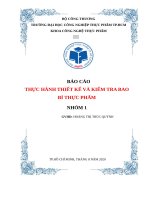 Thiết kế và kiểm tra bao bì thực phẩm