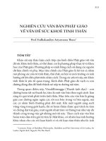 NGHIÊN CỨU VĂN BẢN PHẬT GIÁO VỀ VẤN ĐỀ SỨC KHOẺ TINH THẦN