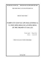 NGHIÊN CỨU GIÁP XÁC LỚN (MALACOSTRACA) VÀ THÂN MỀM (MOLLUSCA) Ở SÔNG HỒNG (TỪ PHÚ THỌ ĐẾN CỬA BA LẠT). LUẬN ÁN TIẾN SĨ SINH HỌC