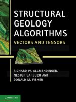 structural geology algorithms  vectors and tensors allmendinger, cardozo   fisher 2012 01 16 Cấu trúc dữ liệu và giải thuật