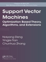 support vector machines  optimization based theory, algorithms, and extensions deng, tian   zhang 2012 12 17 Cấu trúc dữ liệu và giải thuật