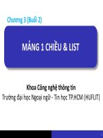 Chuong 3. Mang 1 chieu & List (Buoi 02)