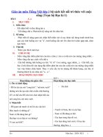 giáo án tiếng việt lớp 1 (HKI)  sách kết nối tri thức với cuộc sống