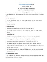 Giáo án môn âm nhạc lớp 1 bộ sách chân trời sáng tạo