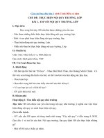 giáo án đạo đức lớp 1 (cả năm)  sách cánh diều