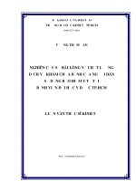Nghiên cứu sự hài lòng về chất lượng dịch vụ khám chữa bệnh của người dân sử dụng bảo hiểm y tế tại Bệnh viện Đại học Y dược TP.HCM