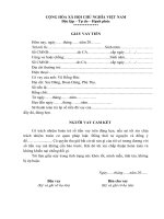 giấy vay tiền mặt.