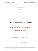 THUYẾT MINH ĐỒ ÁN TỐT NGHIỆP ĐỀ TÀI CHUNG CƯ CAO CẤP SƠN TRÀ