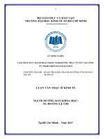 Giải pháp đẩy mạnh hoạt động marketing trực tuyến tại Công  ty TNHH Thiên Bảo Solution