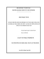 Áp dụng phương pháp bảo trì hiệu suất toàn diện (TPM) nâng cao hiệu quả hoạt động máy móc tại nhà máy đóng bành giấy Công ty SCG Trading Việt Nam : luận văn thạc sĩ