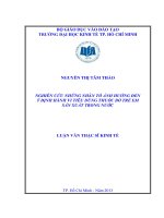 Nghiên cứu những nhân tố ảnh hưởng đến ý định hành vi tiêu dùng thuốc bổ trẻ em sản xuất trong nước : Luận văn thạc sĩ