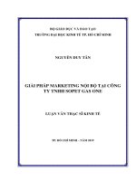 Giải pháp marketing nội bộ tại Công ty TNHH Sopet Gas One