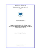 Giải pháp nâng cao năng lực cạnh tranh của ngân hàng thương mại cổ phần phát triển thành phố Hồ Chí Minh đến 2020