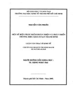 Một số biện pháp nhằm hoàn thiện và phát triển thương hiệu khách sạn Thanh Bình