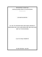 Các yếu tố ảnh hưởng đến lòng trung thành của khách hàng mua sắm tại siêu thị Co.Op Mart khu vực TP. Hồ Chí Minh