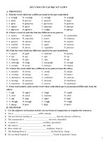 ĐỀ CƯƠNG ÔN TẬP ANH 8 CHƯƠNG TRÌNH MỚI