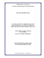 Cấu trúc sở hữu và chính sách cổ tức: bằng chứng tại các công ty niêm yết trên TTCK Việt Nam