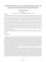 The Relationship between Corporate Social Responsibility Disclosure and Corporate Governance Characteristics: Evidence from VN100.