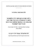 Nghiên cứu mối quan hệ giữa giá trị tài sản cố định và đòn bẩy tài chính trong các doanh nghiệp Việt Nam
