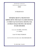 MỞ RỘNG DỊCH VỤ THANH TOÁN  KHÔNG DÙNG TIỀN MẶT CỦA KHÁCH HÀNG CÁ NHÂN TẠI NGÂN HÀNG THƯƠNG MẠI  CỔ PHẦN NGOẠI THƯƠNG CHI NHÁNH  TP. HỒ CHÍ MINH