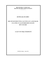 Một số giải pháp nâng cao năng lực cạnh tranh của công ty gas Petrolimex đến năm 2020 : Luận văn thạc sĩ