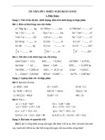 PHIẾU ôn tập NGHỈ DỊCH COVID lớp 5 