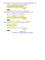 D02   xét tính đúng sai của một mệnh đề   muc do 3 