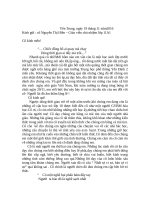 Bài viết tri ân giáo viên, Lời cảm ơn thầy cô