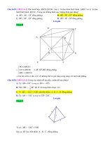 D06   đk đồng phẳng của các véctơ (thuần hình học)   muc do 2 