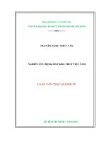 Nghiên cứu bộ ba bất khả thi ở Việt Nam