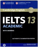 Preview cambridge IELTS 13 academic students book with answers by cambridge university press