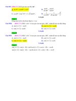 D07   dạng đẳng thức trong tam giác   muc do 1 