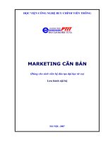 MARKETING CĂN BẢN (Dùng cho sinh viên hệ đào tạo đại học từ xa)