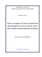 NÂNG CAO HIỆU QUẢ QUẢN TRỊ RỦI RO THANH KHOẢN TẠI NGÂN HÀNG TMCP PHÁT TRIỂN THÀNH PHỐ HỒ CHÍ MINH