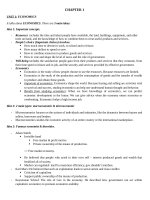 Đề cương tiếng anh chuyên ngành Microeconomics macroeconomics