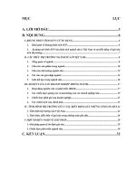 tiểu luận tổ chức ngành báo cáo tình hình cạnh tranh ngành sản xuất và chế biến các sản phẩm từ sữa ở việt nam 